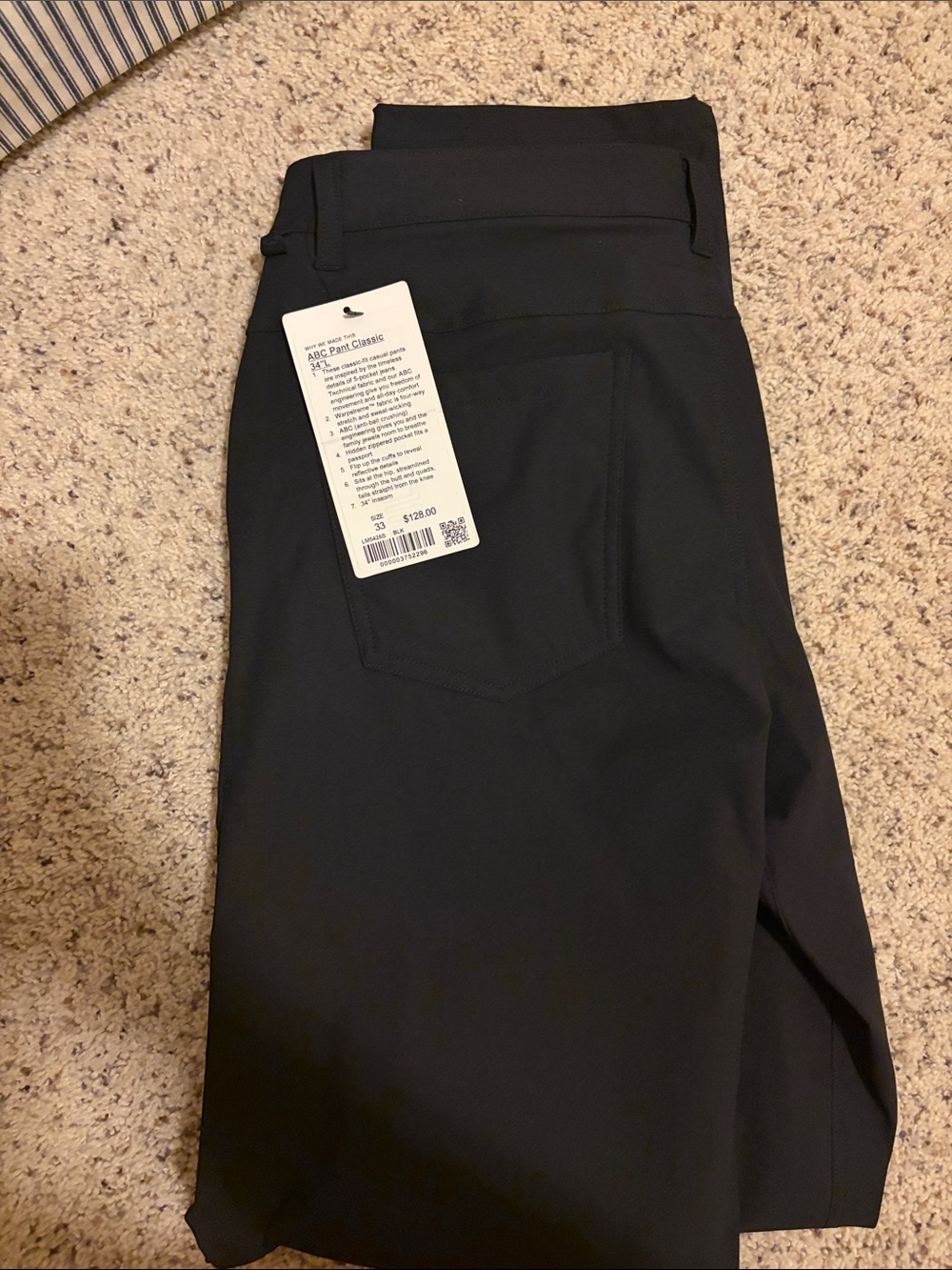 Lululemon ABC Classic-Fit 5 Pocket Pant 34L—Warpstreme
NWT